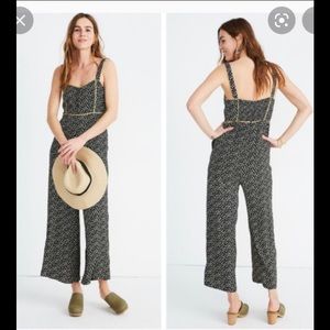 Madewell floral jumpsuit